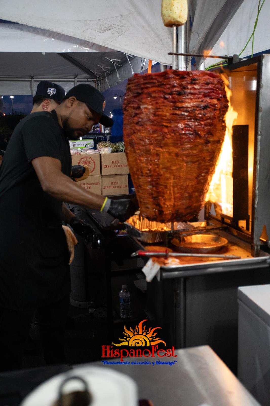 Vendor serving